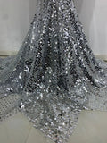 Celina Silver Jewelled Gown