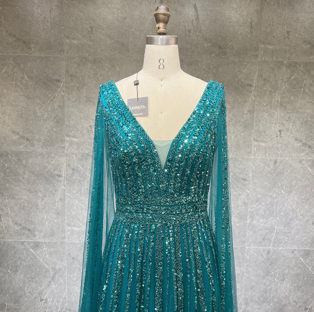 Chances Are Gown (Emerald Green/Turquoise)