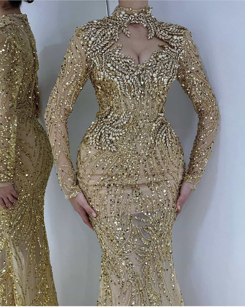 Gold Swan Gown