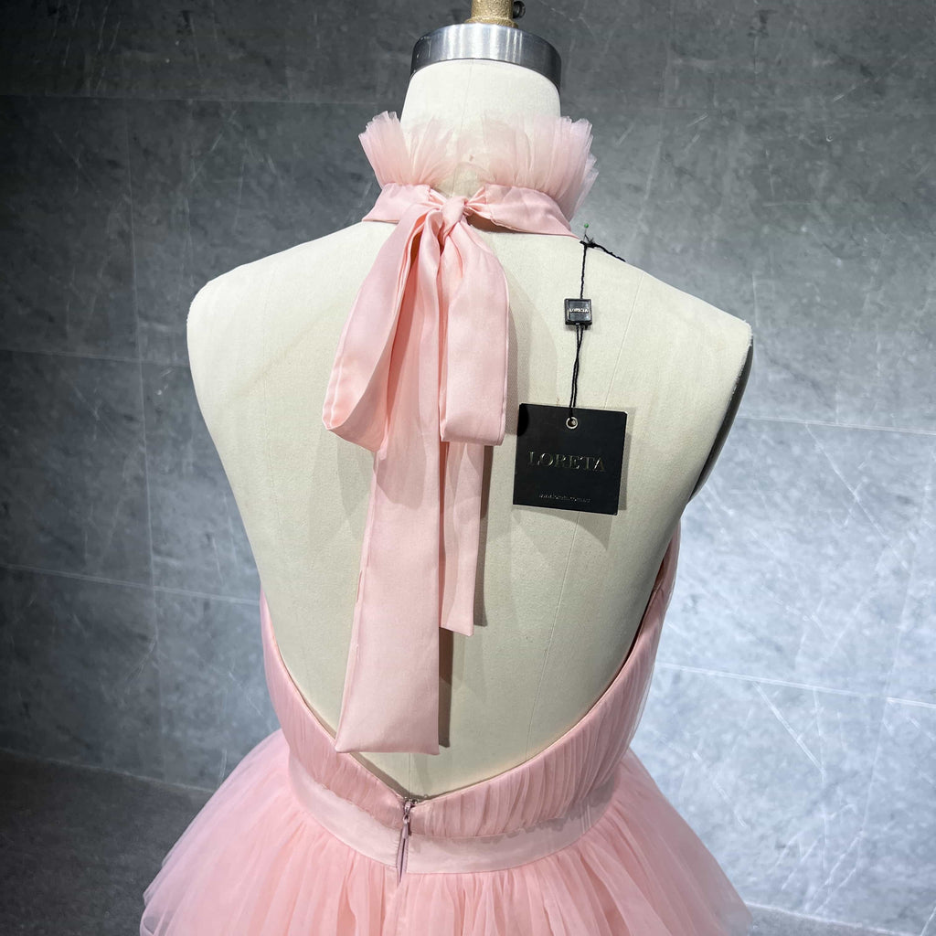 Soft Petal Tulle Dress (Blush)