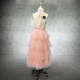 Soft Petal Tulle Dress (Blush)