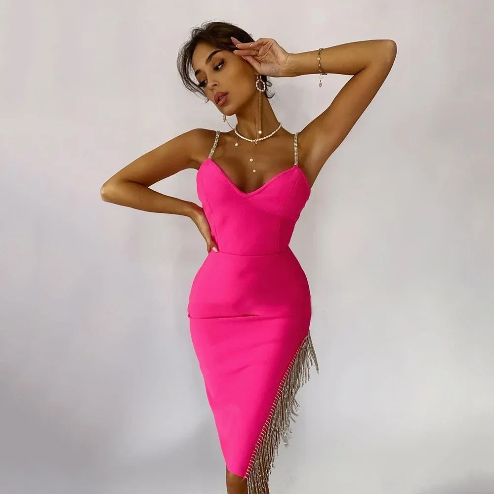 Salsa Hot Pink dress with Crystals