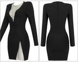 Maja Crystal Mesh Dress (Full Sleeve)