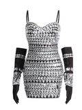 Victoria Crystal Dress with Gloves