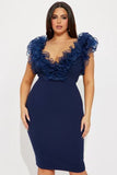 Neeka Dress (Navy Blue)