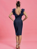 Neeka Dress (Navy Blue)