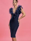 Neeka Dress (Navy Blue)