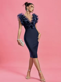 Neeka Dress (Navy Blue)