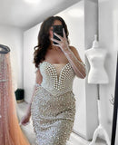 Draped in Pearls Dress
