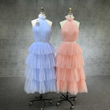 Soft Petal Tulle Dress (Sky Blue)