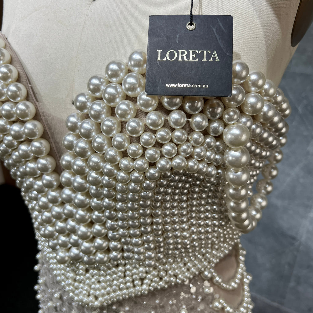 Draped in Pearls Dress