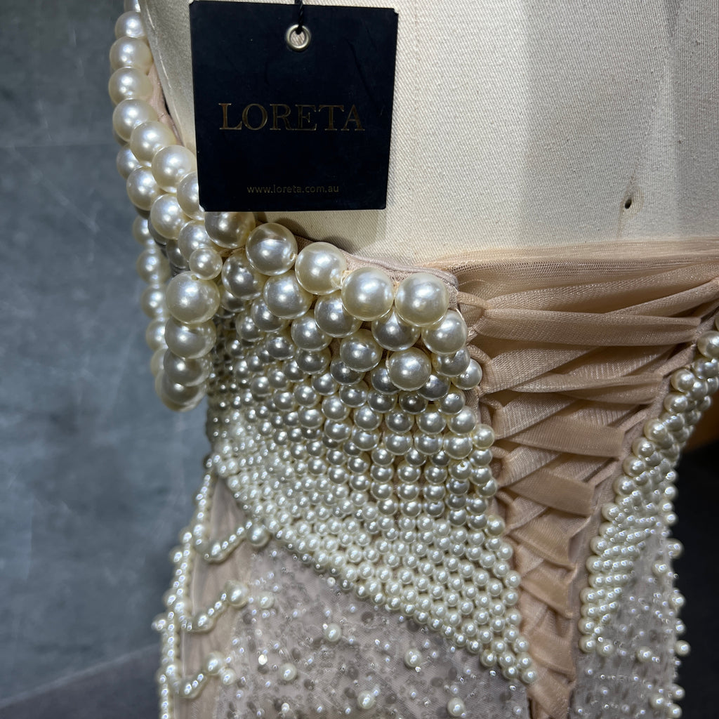 Draped in Pearls Dress