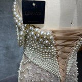 Draped in Pearls Dress