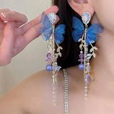 Dreamy Belle Butterfly Dangle Earrings