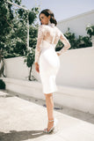 womens bandage lace dress