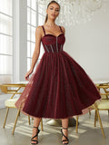 Burgundy Britney Dress