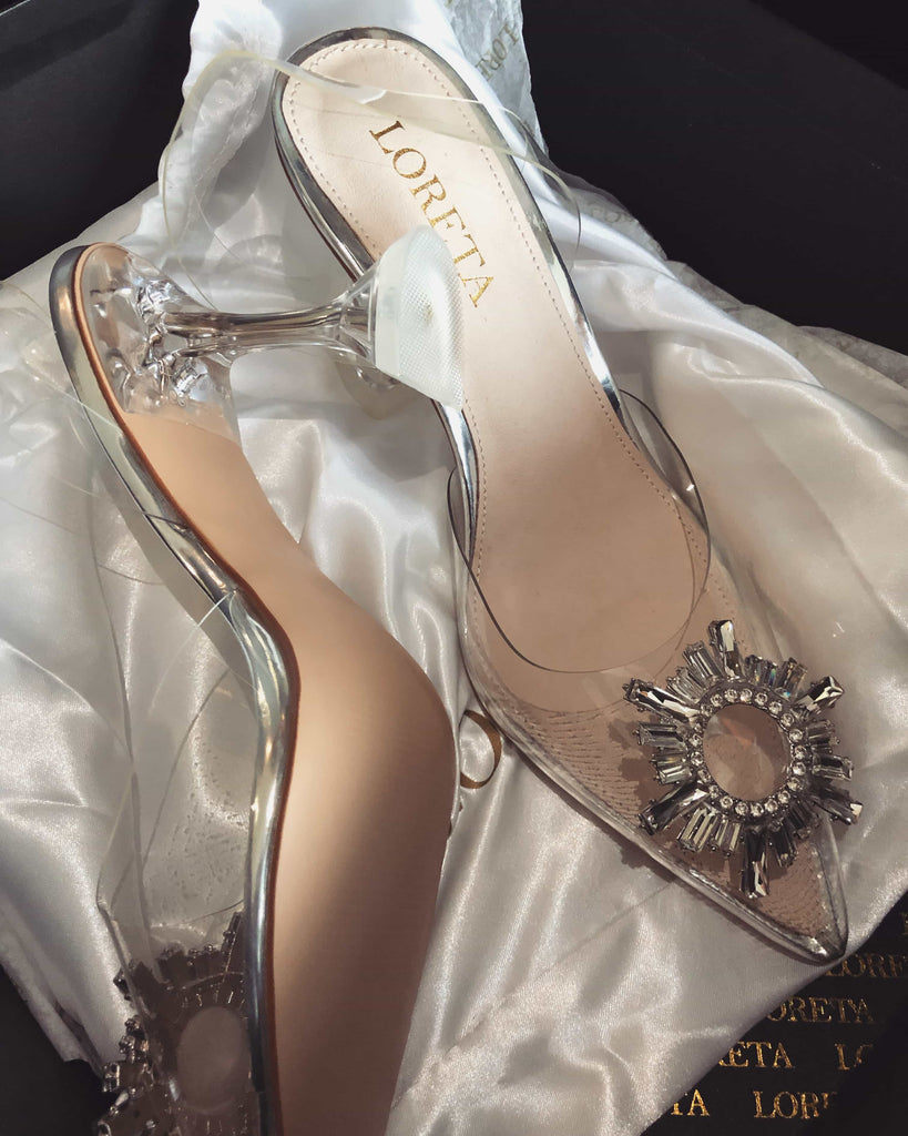 Crystal Star Clear Heels