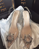Crystal Star Clear Heels