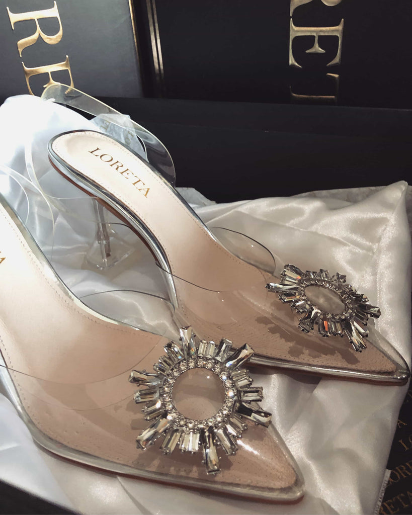 Crystal Star Clear Heels