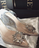Crystal Star Clear Heels