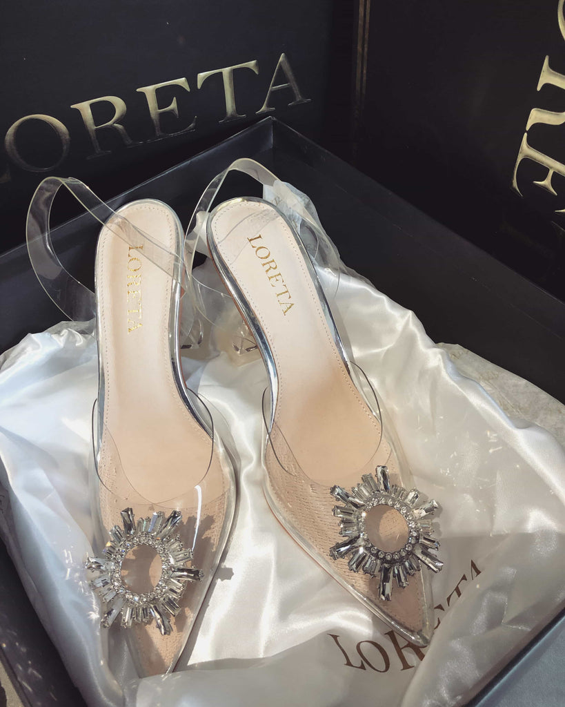 Crystal Star Clear Heels