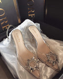Crystal Star Clear Heels