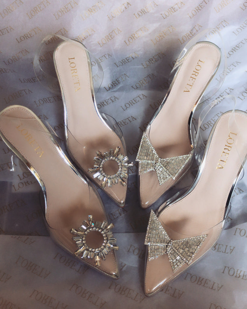 Crystal Star Clear Heels