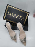 Crystal Butterfly Clear Heels