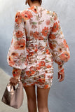 Grand Orange Mini Dress