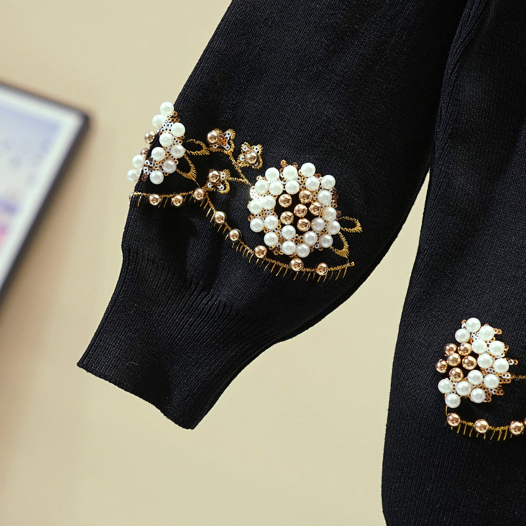 Sequinned & Beaded Tracksuit (2 Piece Set)