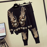 Sequinned & Beaded Tracksuit (2 Piece Set)