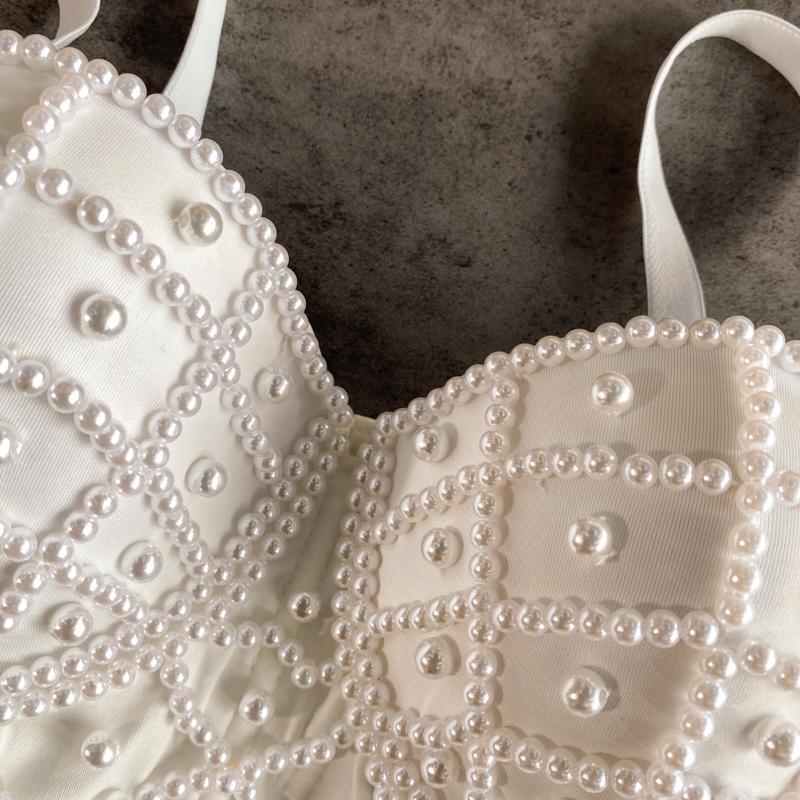 Pearl Bustier Corset Top