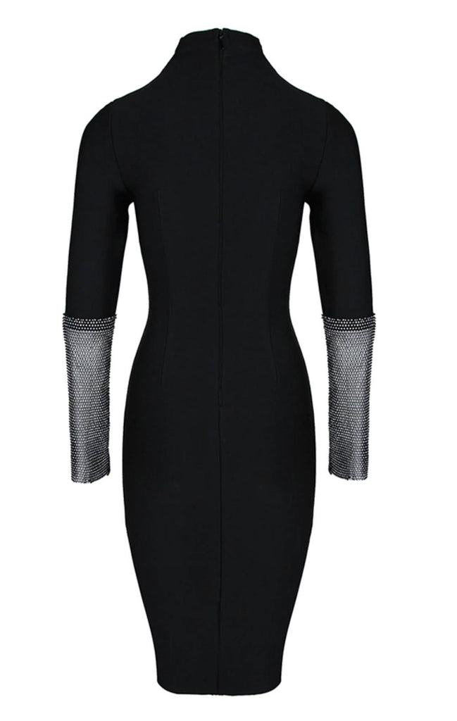 Masha Crystal Mesh Dress