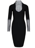 Masha Crystal Mesh Dress