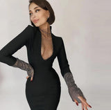Masha Crystal Mesh Dress