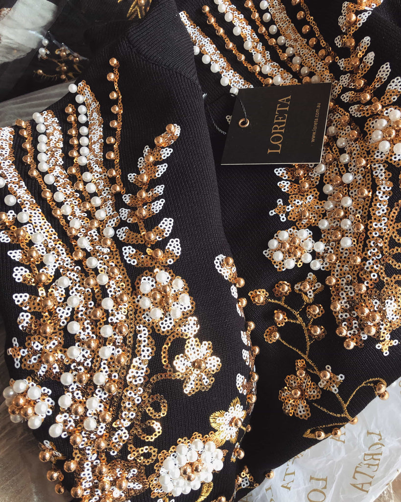 Sequinned & Beaded Tracksuit (2 Piece Set)