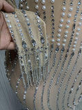 Beige Diamond Dress
