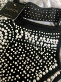Dubai Pearls Dress (Black)