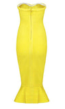 Cognac Dress | Yellow