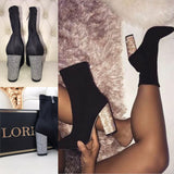 Crystal Skin Tight Boots