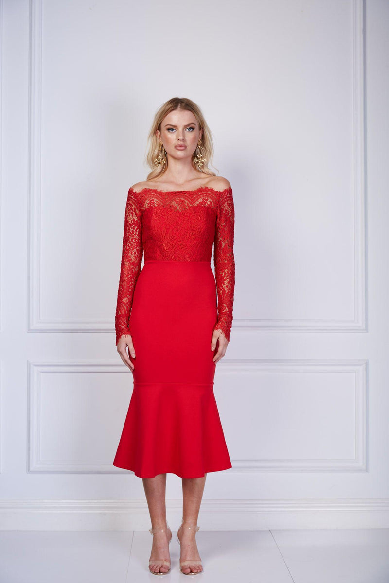 Loreta red dress online