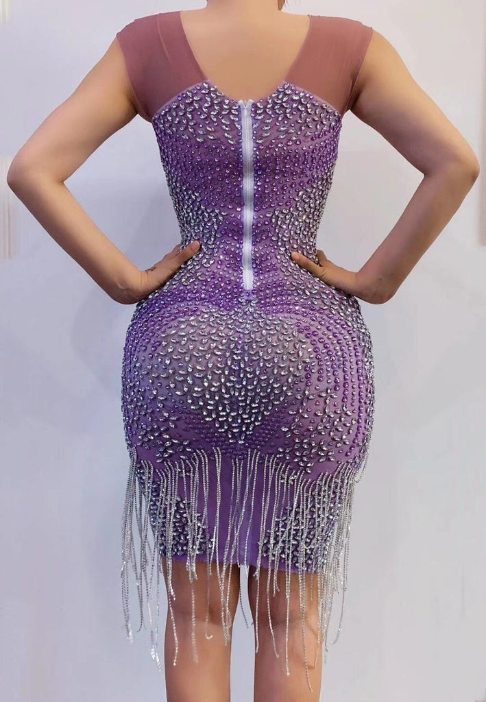 Purple Diamond Dress