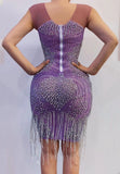 Purple Diamond Dress