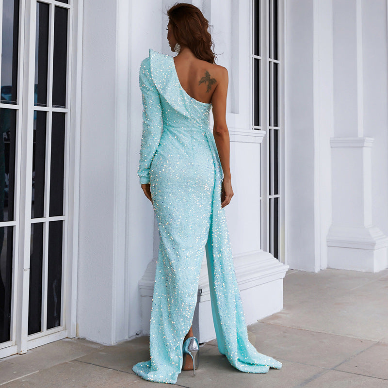 Lumi Evening Gown (Sky Blue)