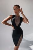 Maja Crystal Mesh Dress