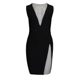 Maja Crystal Mesh Dress