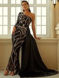 Dalia Black & Gold Gown