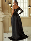 Dalia Black & Gold Gown