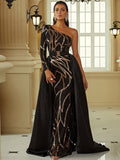 Dalia Black & Gold Gown