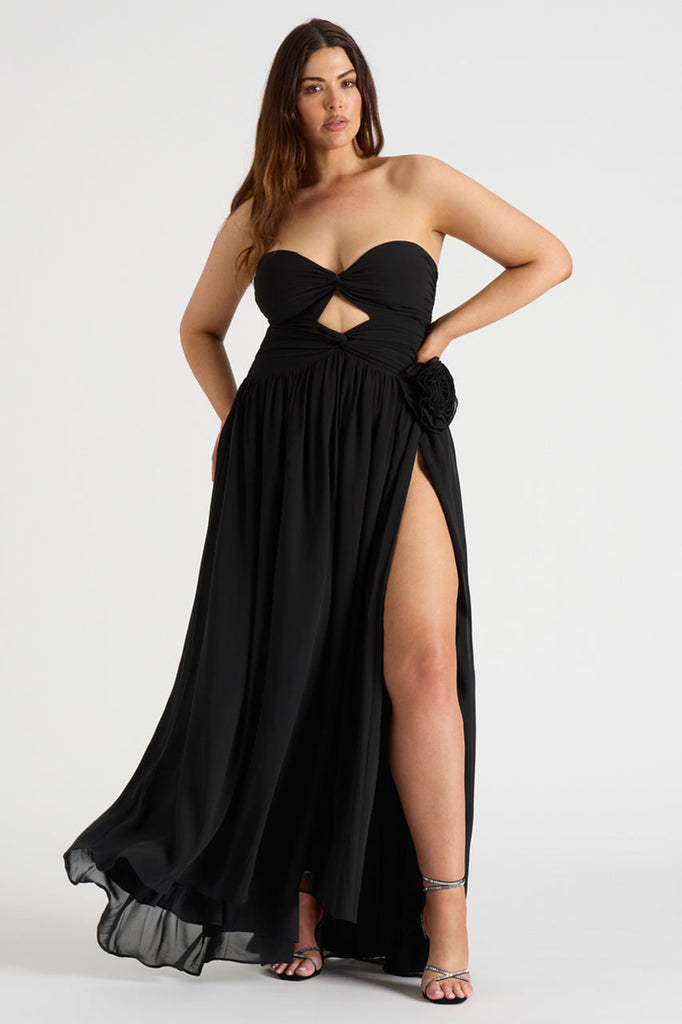 The Rosette Gown (Black)